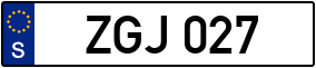 Trailer License Plate